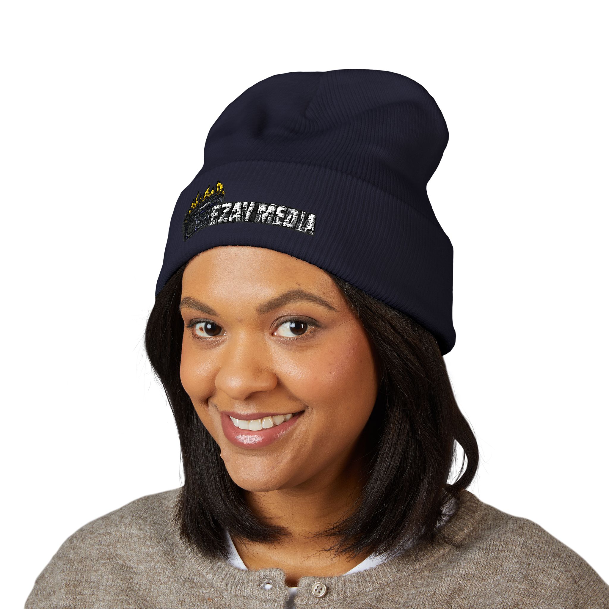 Embroidered 'EZAV MEDIA' Beanie - Image 23