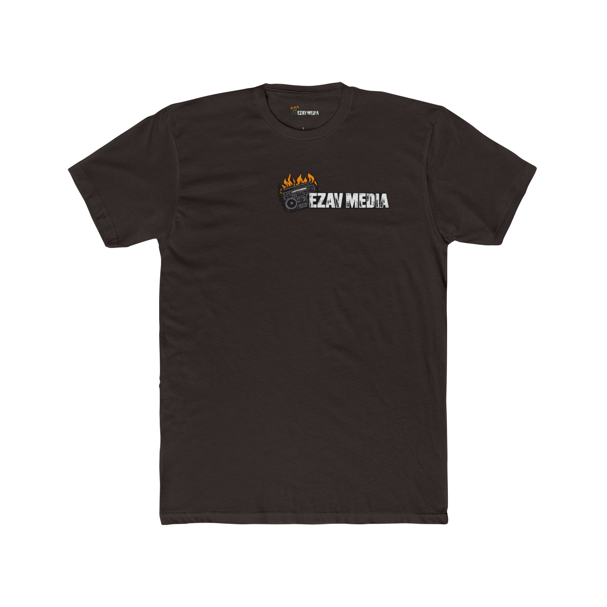 EZAV Media Tee Vintage Crew T-Shirt - Image 10