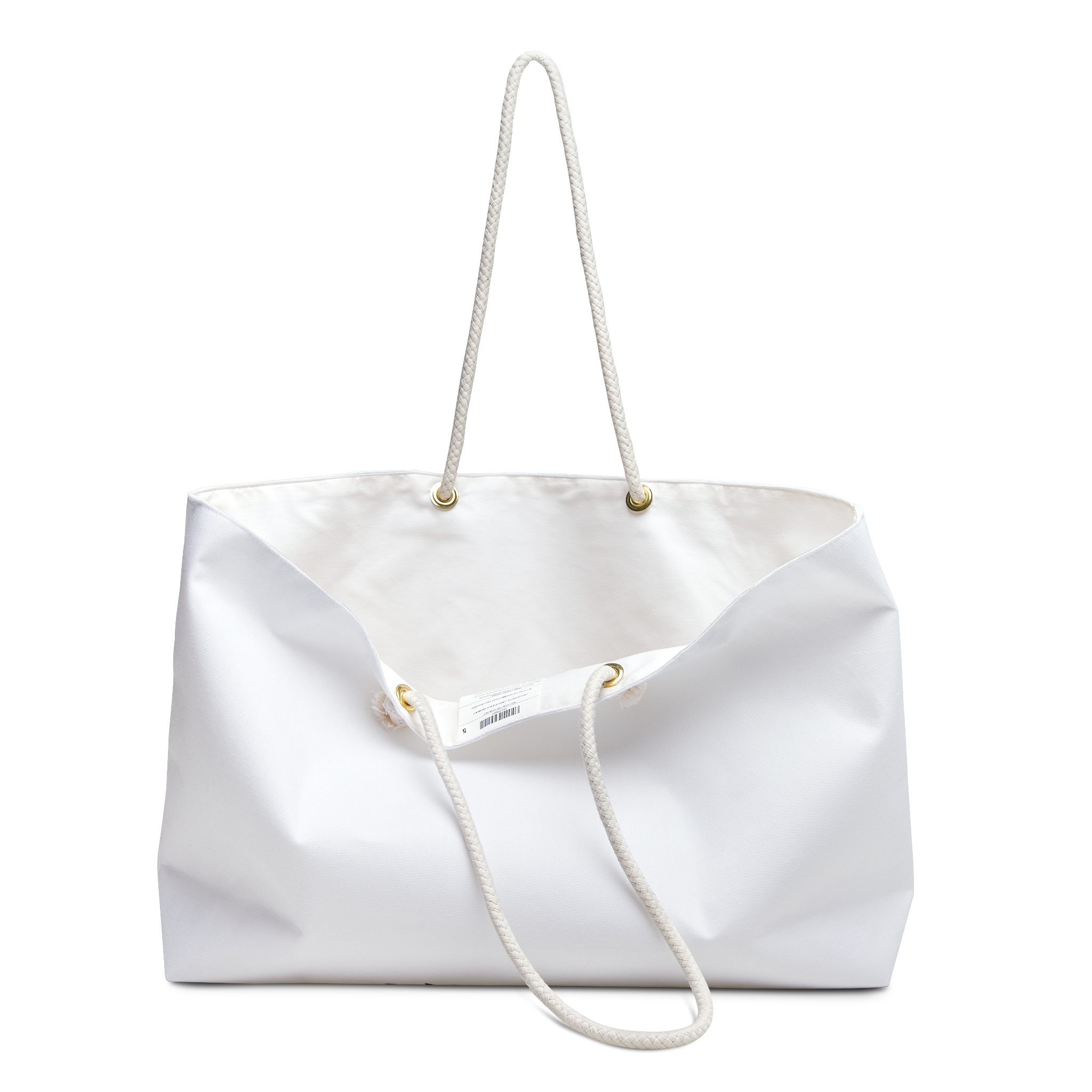 Canvas Weekender Bag Large Rope-Handle Travel Tote - Image 2