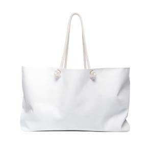 Canvas Weekender Bag Large Rope-Handle Travel Tote