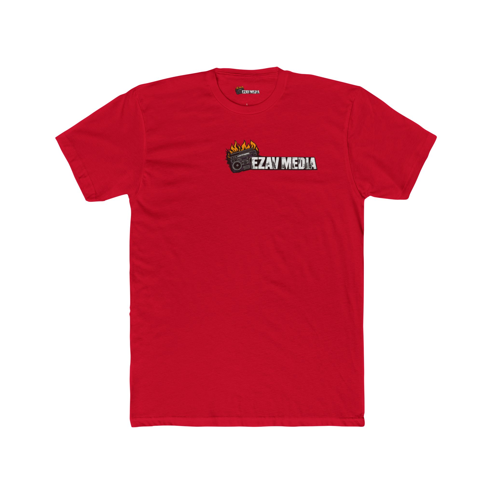 EZAV Media Tee Vintage Crew T-Shirt - Image 40
