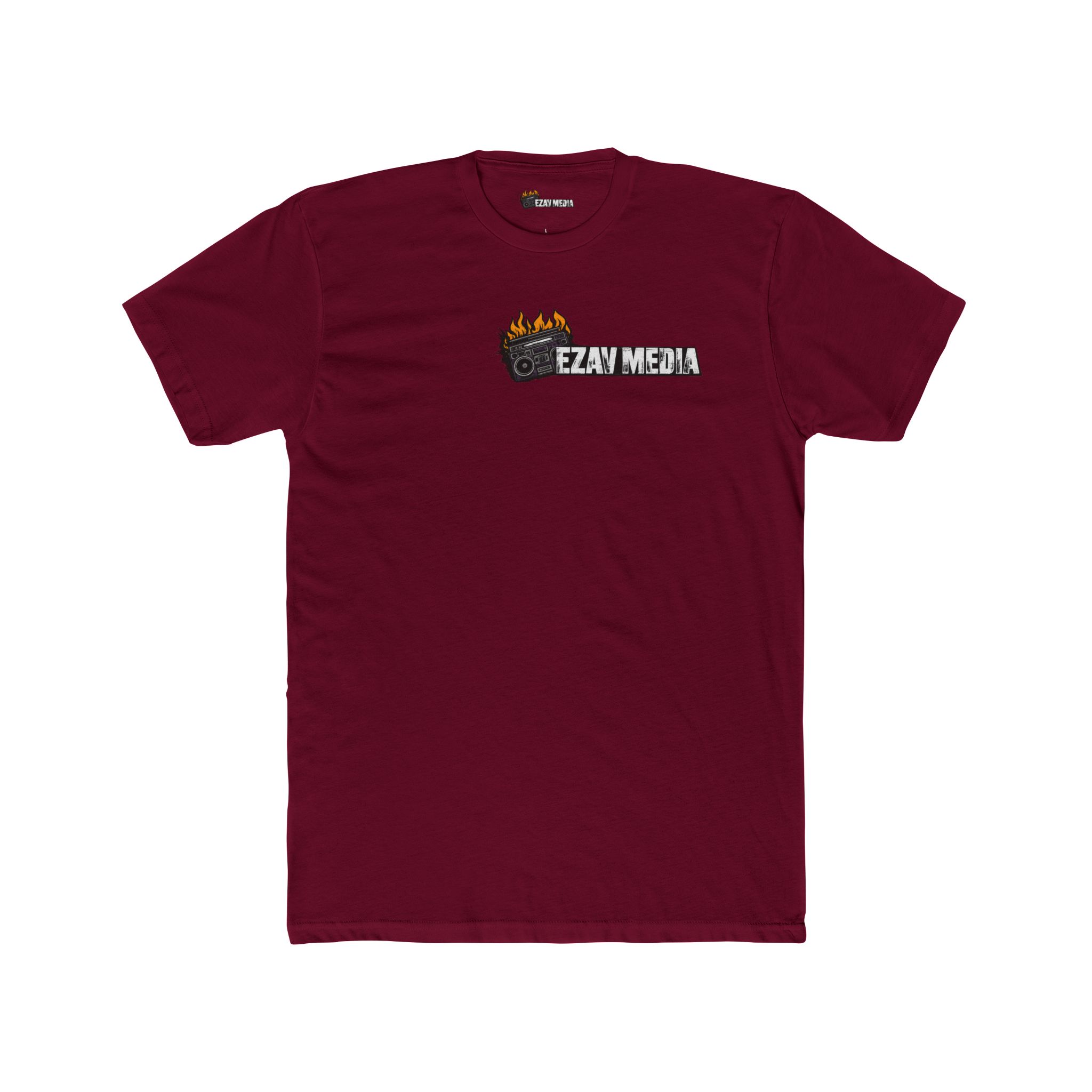 EZAV Media Tee Vintage Crew T-Shirt - Image 37