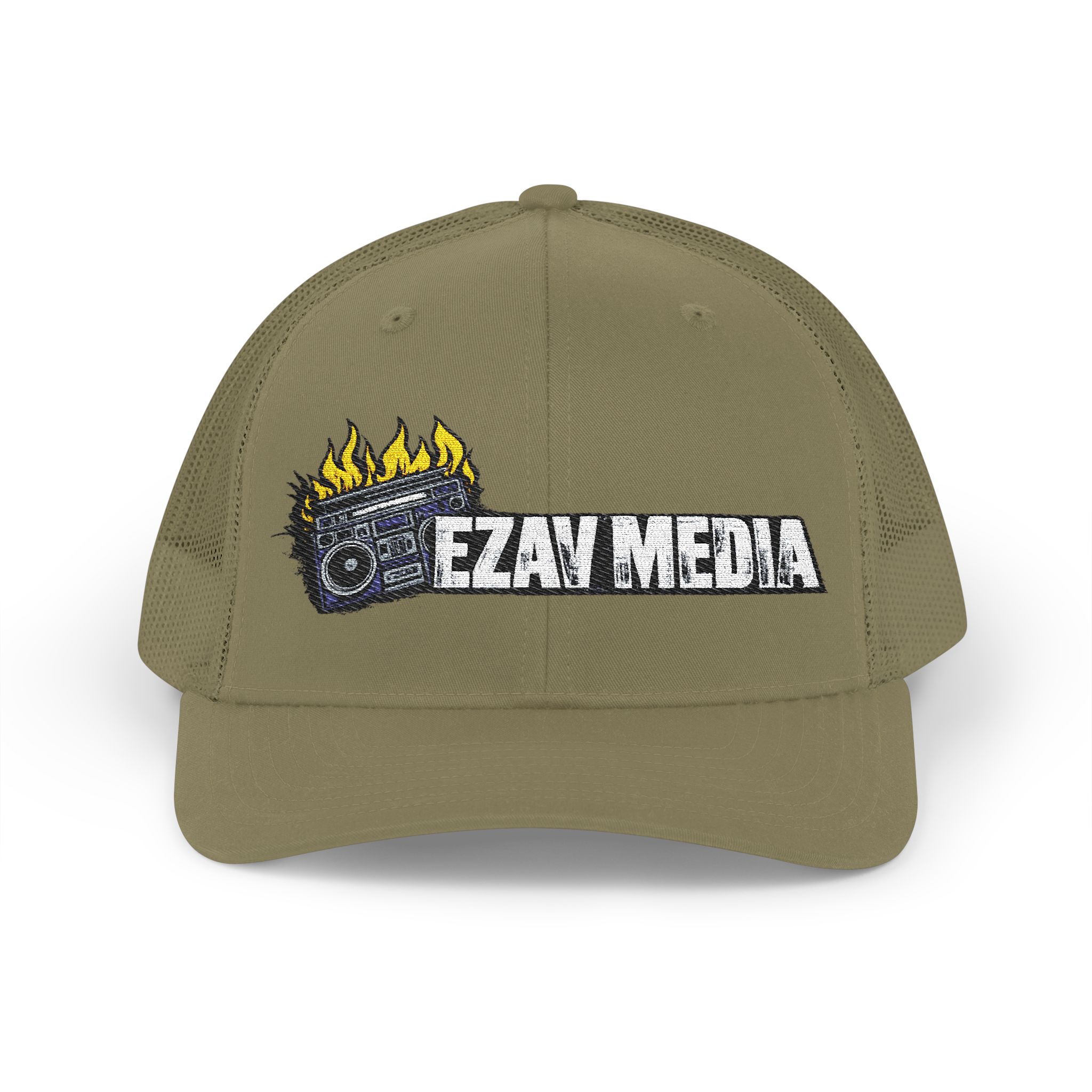 Embroidered 'EZAV MEDIA' Trucker Cap - Image 25